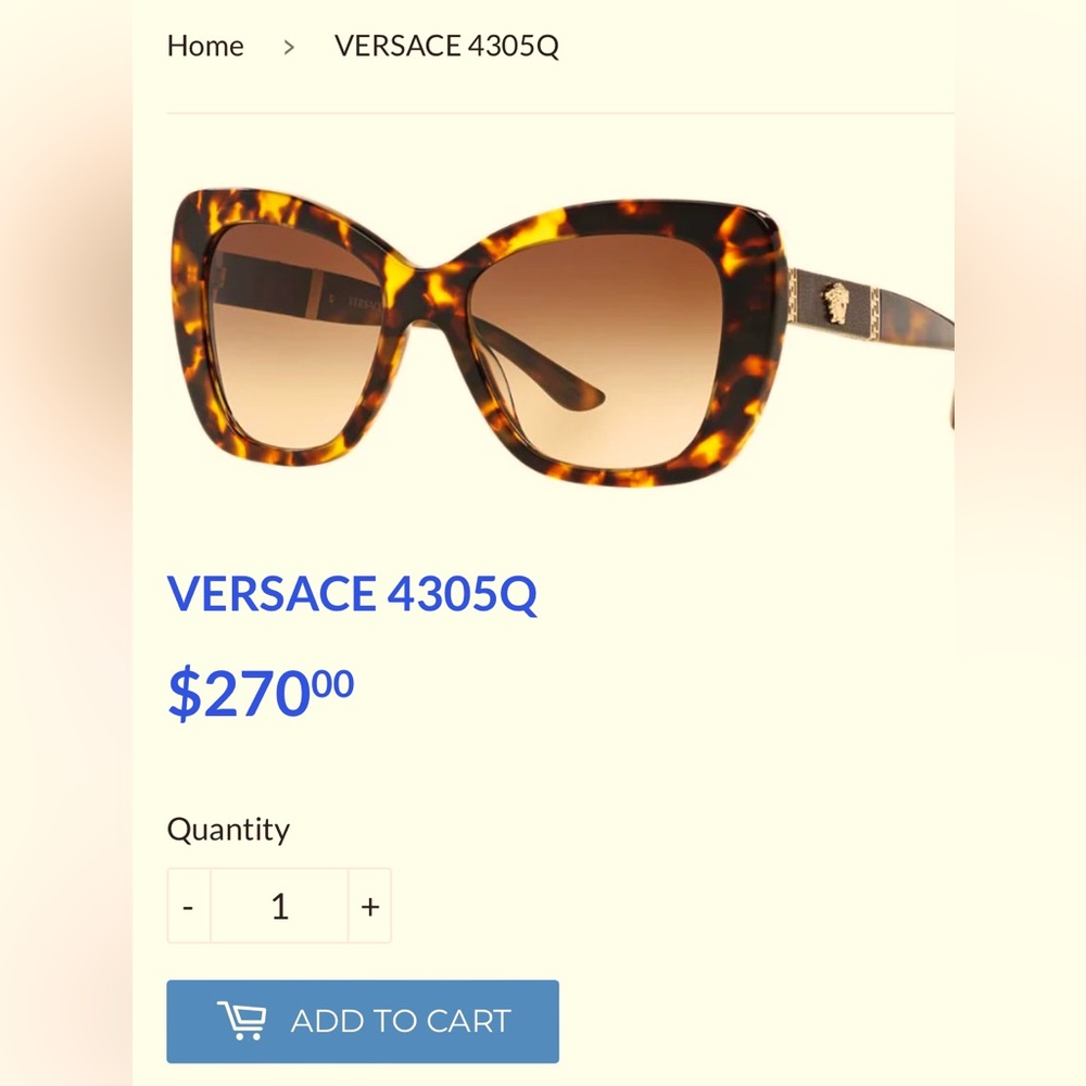 Versace Sunglasses 4305Q